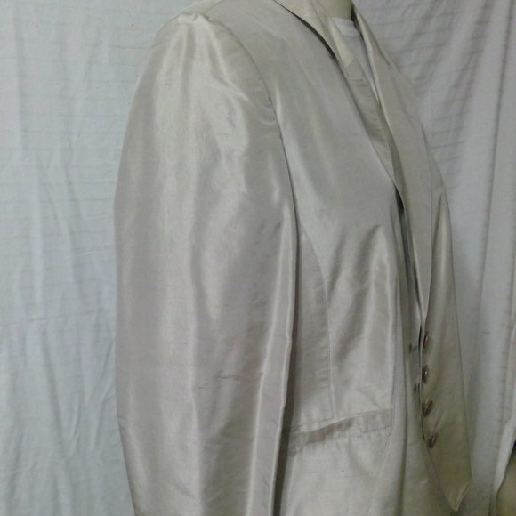 Louis Feraud Vintage Silk Skirt Suit Size 14 - Picture 3 of 15